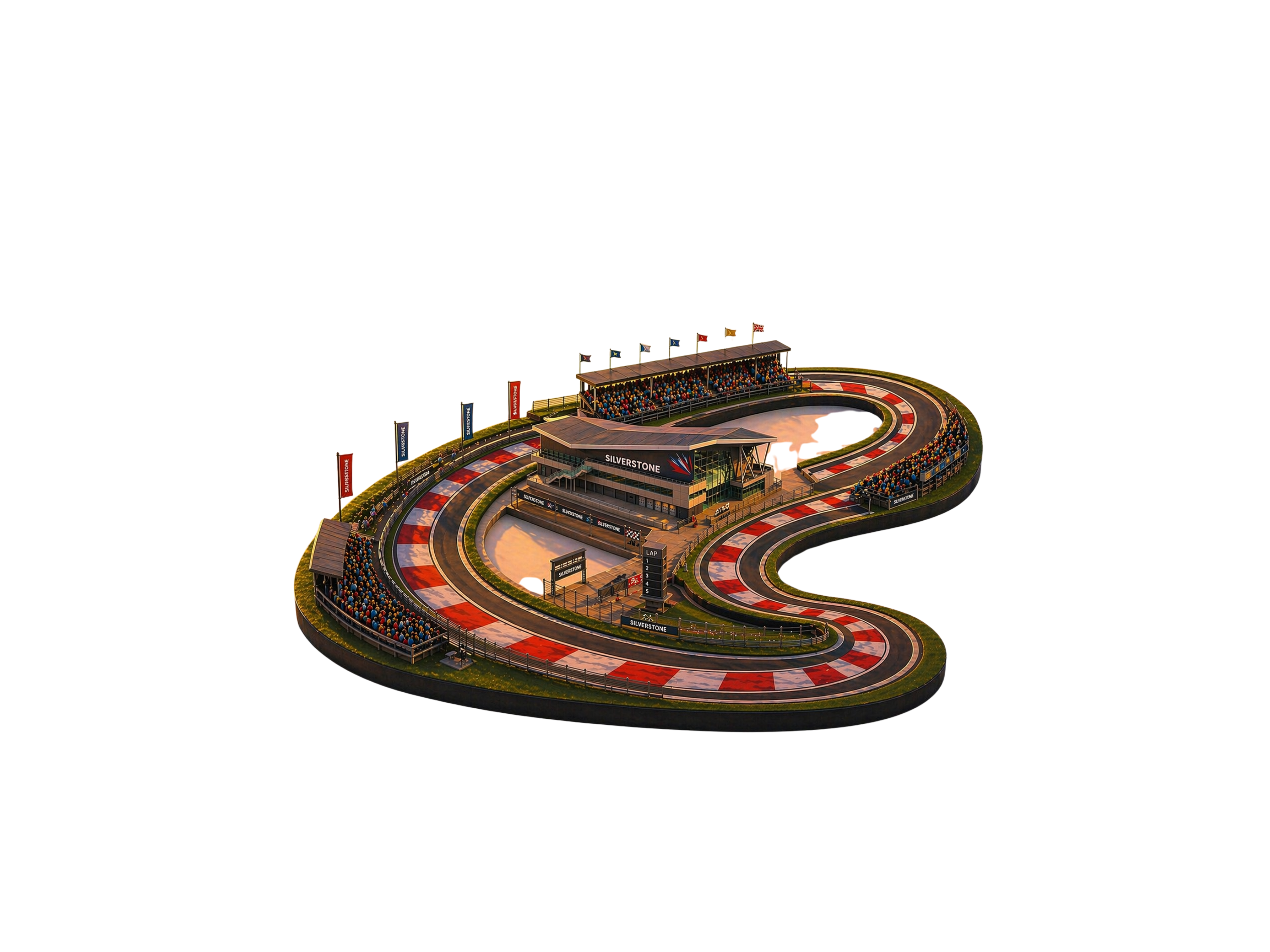 Track curb